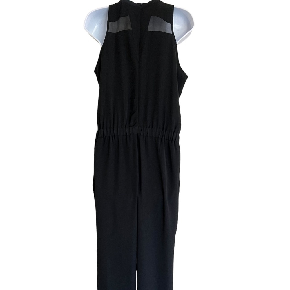 Mossimo | Black Jumpsuit | Sleeveless | Mesh Cutout - Picture 4 of 7